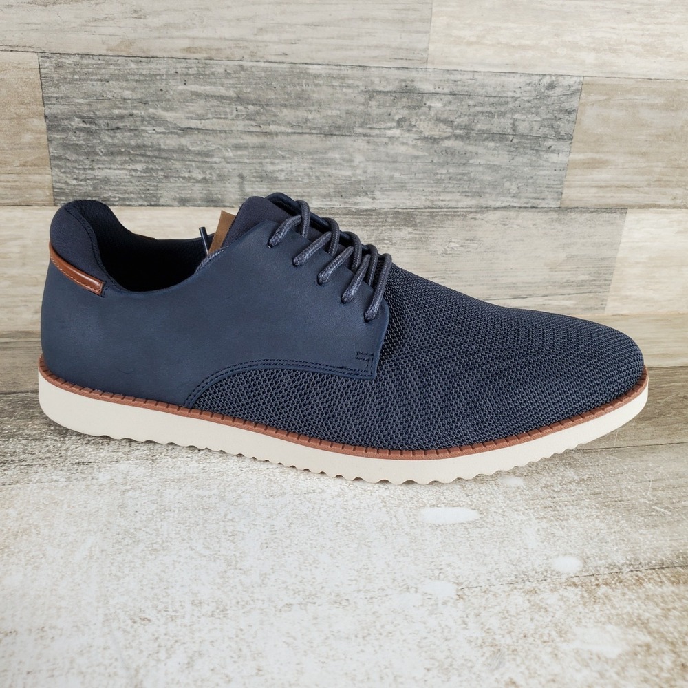 Dr Scholls Sync Mens Oxford Shoes Sz 13 M Running Navy Mesh Lace Up Sneakers